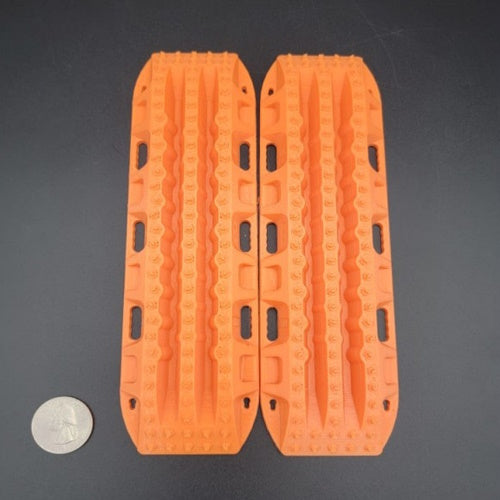 Exclusive RC ERC6-1162 SCX6 1/6 Scale Sand Ladders (2) (Orange) - PowerHobby