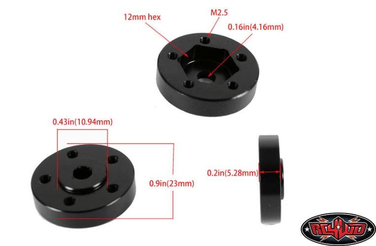 RC4WD Z-S0734 1.9" 5 Lug Steel Wheel Hex Hub #Z-W0076 #Z-W0129 #Z-Q0023 - PowerHobby