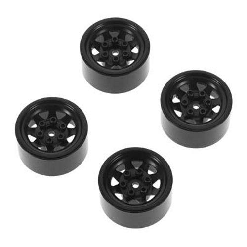 RC4WD Z-W0229 Stamped Steel 1.0" Stock Beadlock Wheels (Black) Gelande II - PowerHobby