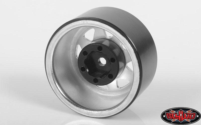 RC4WD Z-W0263 Stamped Steel 1.0" Stock Beadlock Wheels (Chrome) Gelande II - PowerHobby