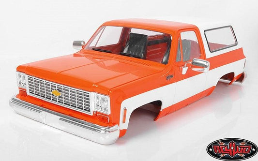 RC4WD Z-B0146 Chevrolet Blazer Hard Painted Body Complete Set Orange Trail Finder - PowerHobby