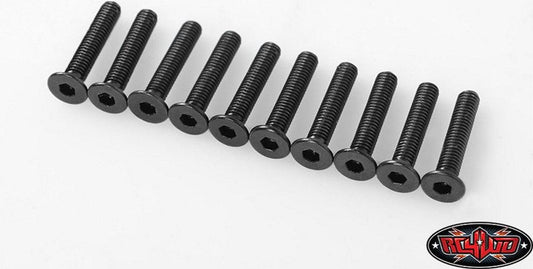 RC4WD Z-S1720 Steel Flat Head Socket Cap Screws M3 x 16mm (10) Axial SCX10 - PowerHobby