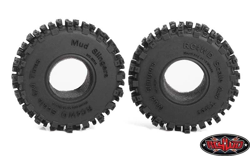 RC4Wd T0199 Mud Slinger 1.0" Scale Tires (2) 1/24 Rock Crawler - PowerHobby