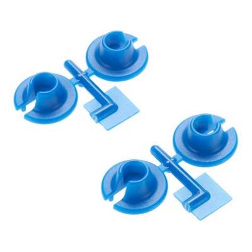 RPM 73155 Blue Shock Spring Cups Losi Traxxas Associated MGT HPI Savage Shocks - PowerHobby