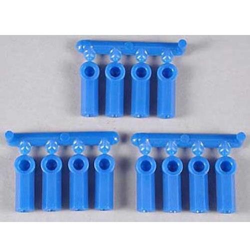 RPM 73375 Heavy Duty Rod Ends Blue 4-40 (12) - PowerHobby