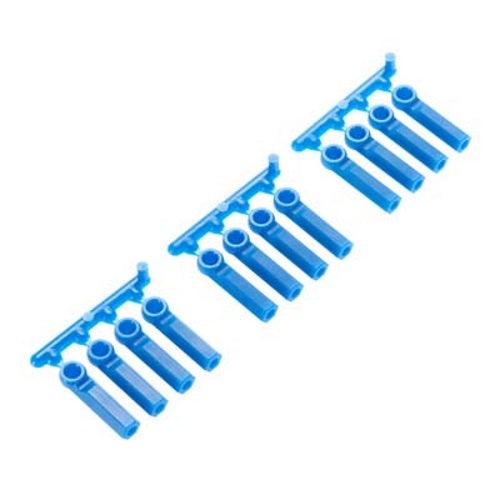 RPM 73395 Heavy Duty Long Shank Rod Ends Blue (12) For 4-40 - PowerHobby