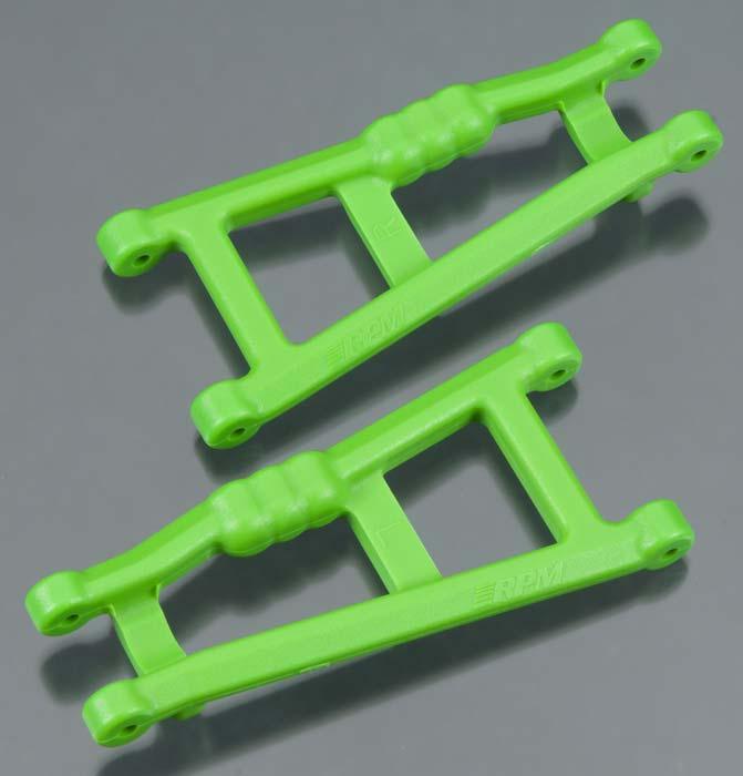 RPM 80184 Rear A-Arm Set Green (2) Traxxas Rustler/Stampede - PowerHobby