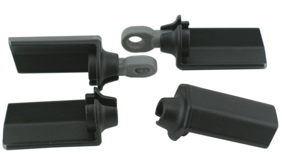 RPM 80572 Black Shock Shaft Guards Associated 1/10th Shocks SC10 T4 B4 GT2 - PowerHobby