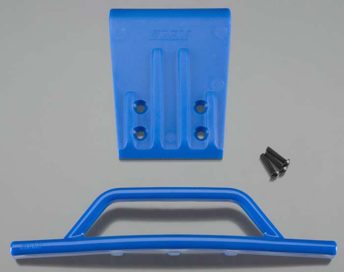 RPM 80955 Front Bumper & Skid Plate Blue Traxxas Slash