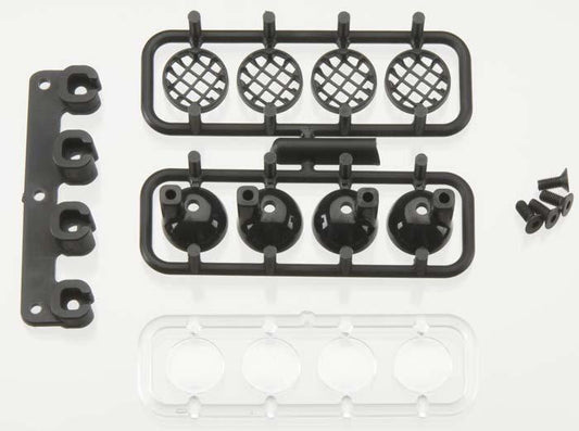 RPM 80982 Light Canister Set Black Slash Bumper Traxxas Slash/4x4/Nitro Slash - PowerHobby