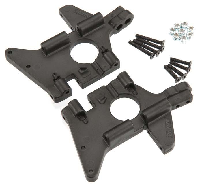 RPM 81072 Rear Bulkhead Set Black Traxxas T/E-Maxx - PowerHobby