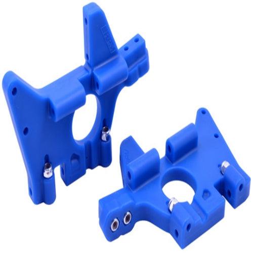 RPM 81065 Front Bulkhead Set Blue Traxxas T/E-Maxx - PowerHobby