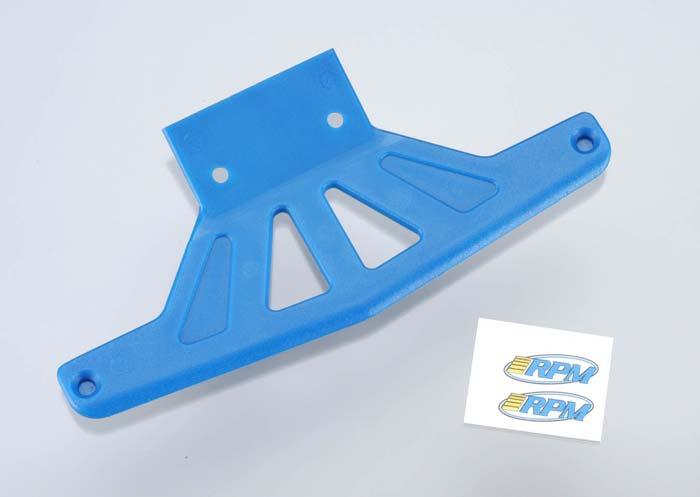 RPM 81165 Wide Front Bumper Blue Traxxas Bandit Rustler Stampede - PowerHobby