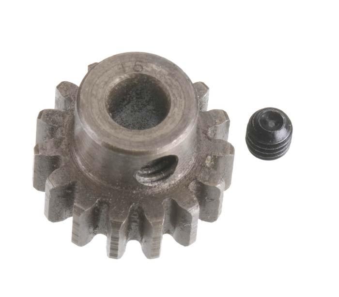 Robinson Racing 1215 Extra Hard Steel Mod 1 Pinion Gear w/5mm Bore 15T - PowerHobby