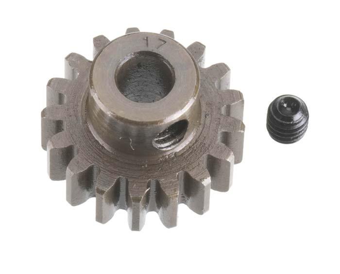 Robinson Racing 1217 Extra Hard Steel Mod 1 Pinion Gear w/5mm Bore 17T - PowerHobby