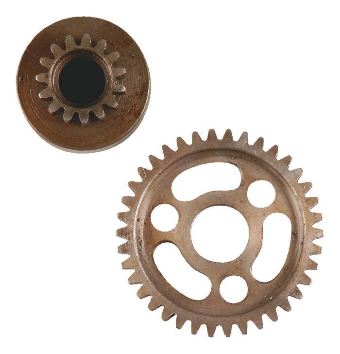 Robinson Racing 8038 Extra-Hard 15T Clutchbell & 38T Spur Gear Revo 2.5 / 3.3 - PowerHobby