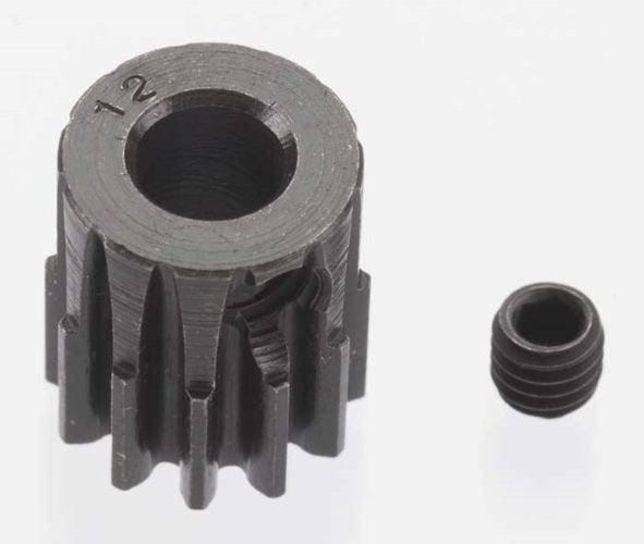 Robinson Racing 8612 X-Hard Black Steel 12T 32P / 12 Tooth 32 Pitch Pinion 5mm - PowerHobby