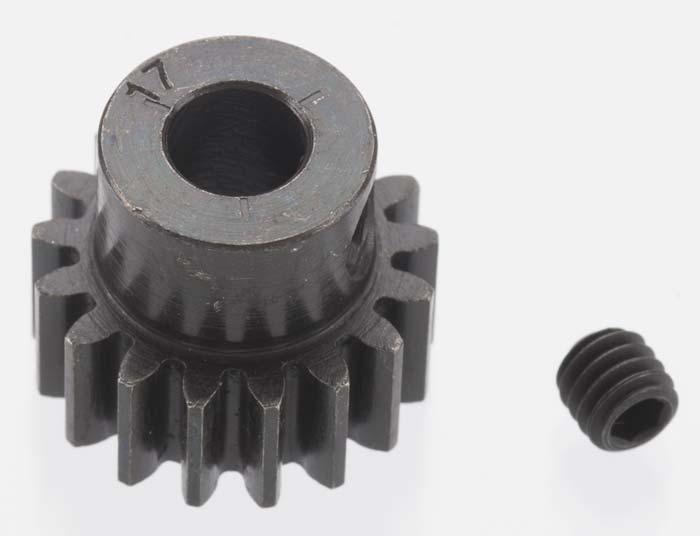 Robinson Racing 8617 X-Hard Black Steel 17T 32P Pinion 5mm - PowerHobby