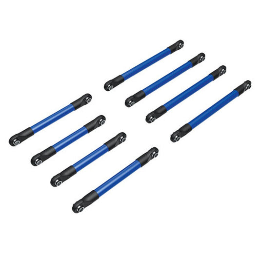 Traxxas 9749-BLUE TRX-4M Heavy-Duty Aluminum Suspension Link Set (blue) - PowerHobby