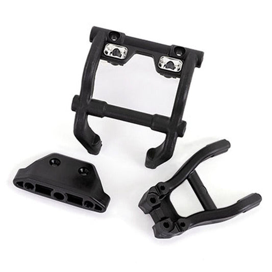 Traxxas 6777X Wheelie Bar Mounts & Rear Skid Plate for Stampede 4x4 - PowerHobby