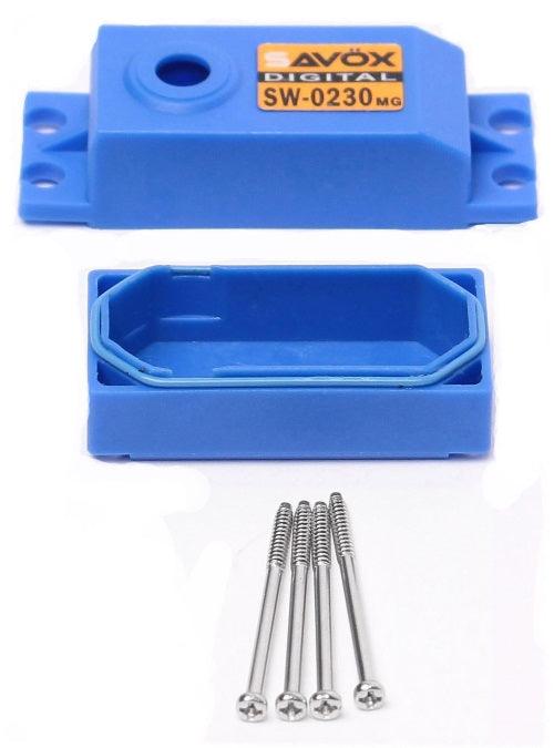 Savox SW0230MG Top & Bottom Servo Case w/ 4 Screws - PowerHobby