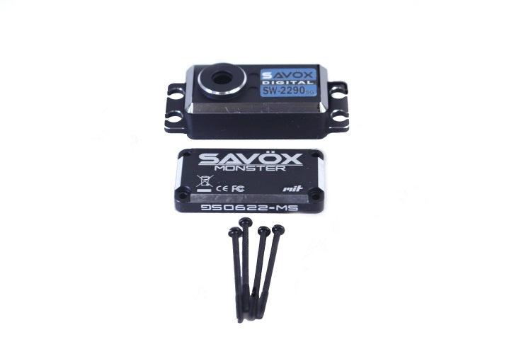 Savox SAVSCSW2290SG Top & Bottom Servo Case Set w/ 4 Screws for SW2290SG-BE - PowerHobby