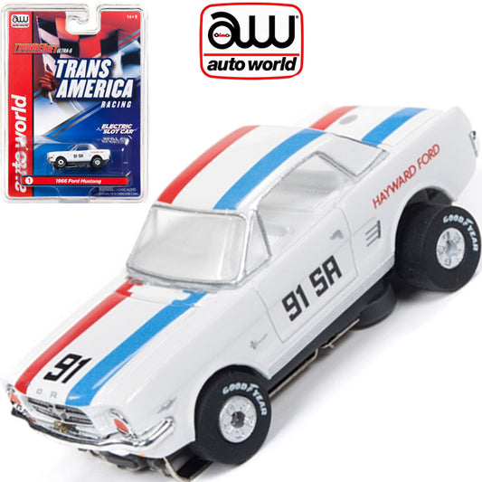 Auto World Ford Mustang Hayward Trans America Thunderjet AFX Ho Slot Car - PowerHobby