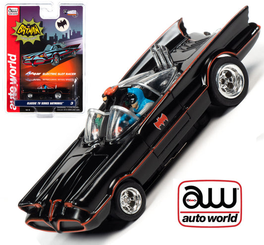Auto World Batman Batmobile Classic TV Series SC358 4Gear HO Scale Slot Car - PowerHobby