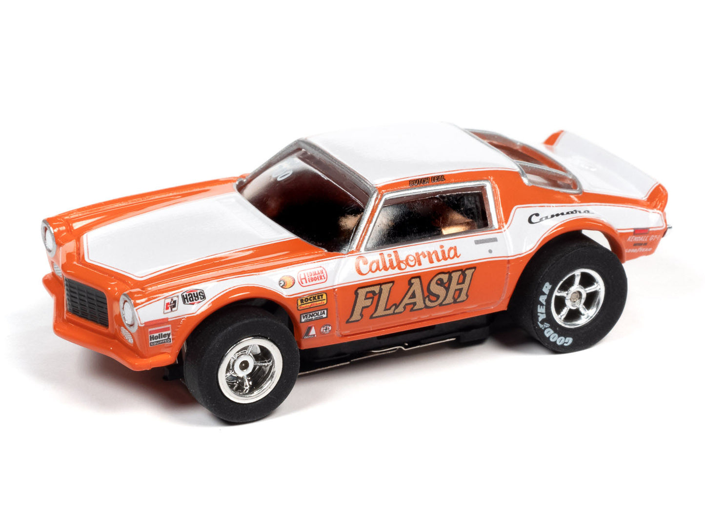 Auto World Xtraction Chevy Camaro Butch Leal California Flash HO Slot Car SC361 - PowerHobby