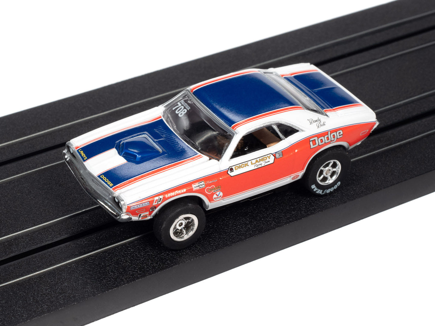 Auto World Xtraction Dick Landy 1971 Dodge Challenger HO Slot Car SC361 - PowerHobby