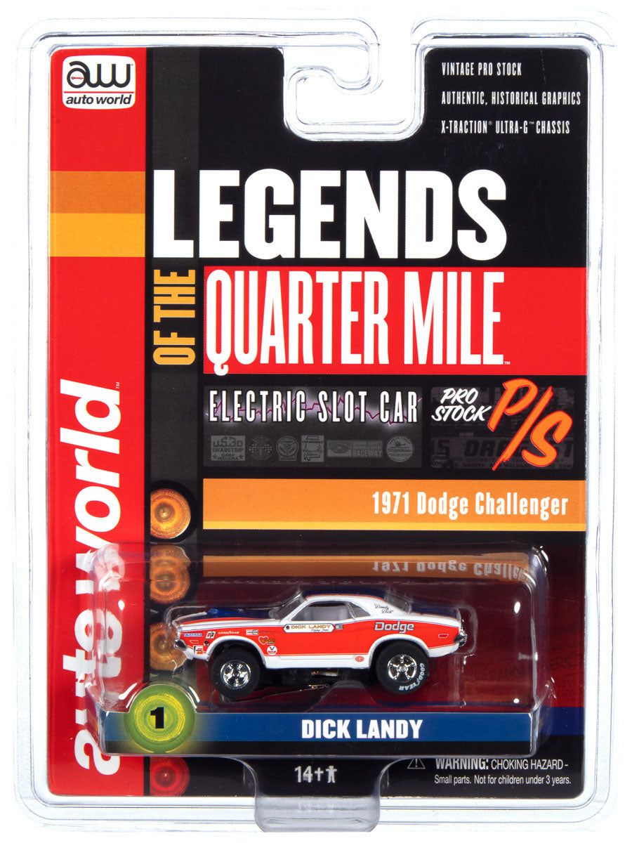 Auto World Xtraction Dick Landy 1971 Dodge Challenger HO Slot Car SC361 - PowerHobby