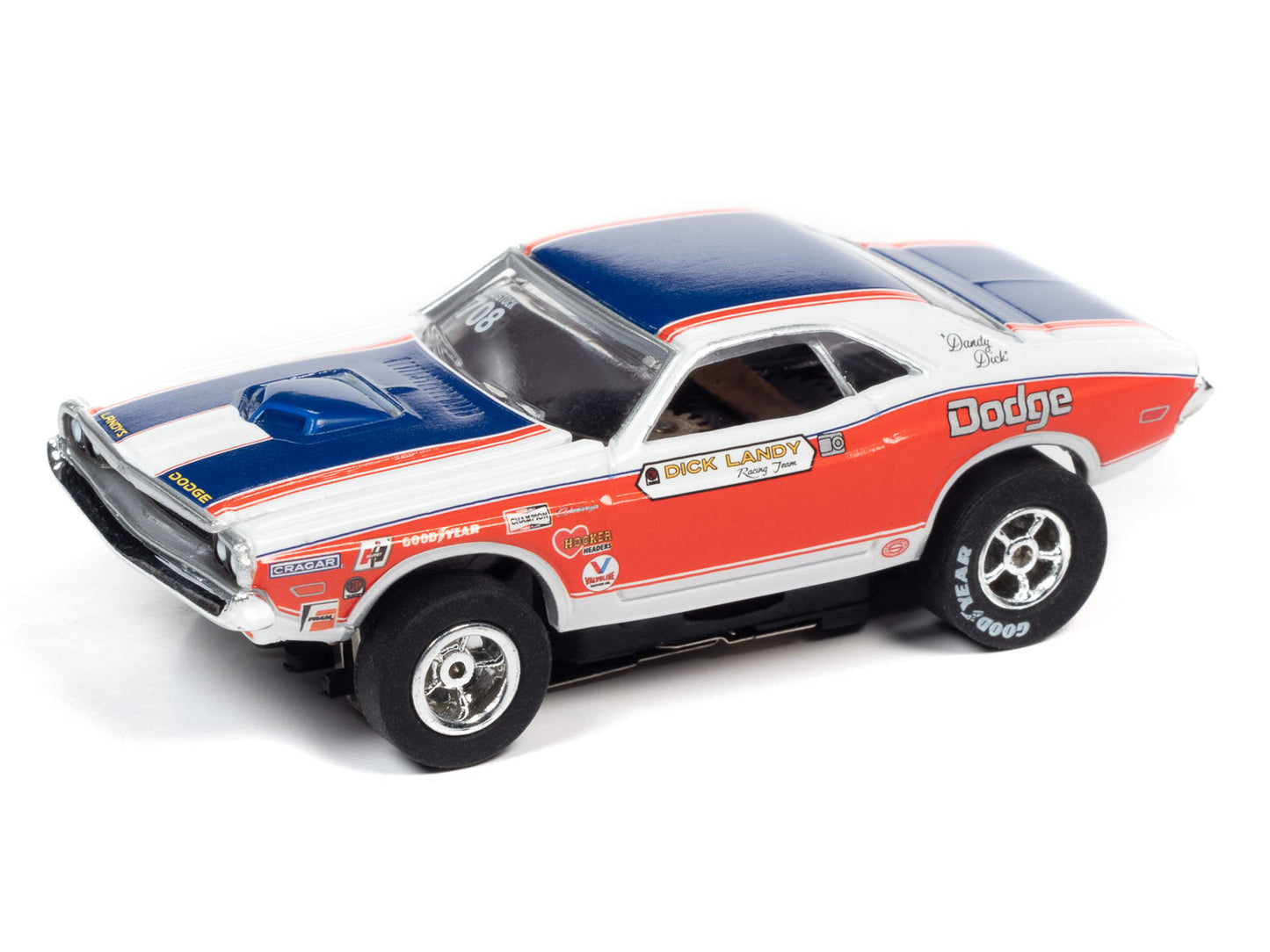 Auto World Xtraction Dick Landy 1971 Dodge Challenger HO Slot Car SC361 - PowerHobby