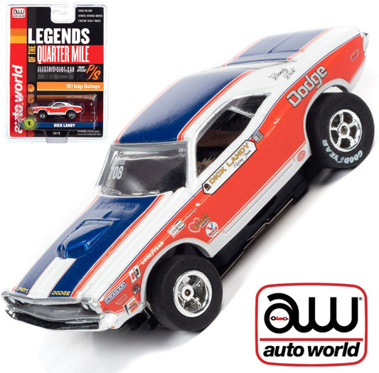 Auto World Xtraction Dick Landy 1971 Dodge Challenger HO Slot Car SC361 - PowerHobby