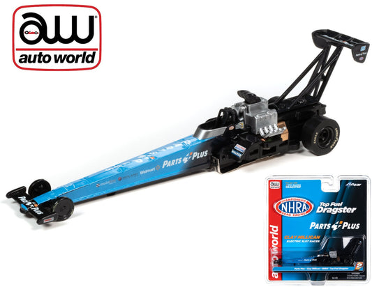 Auto World 4Gear NHRA Clay Millican Parts Plus Top Fuel Dragster HO Scale Slot Car SC370 R27 - PowerHobby