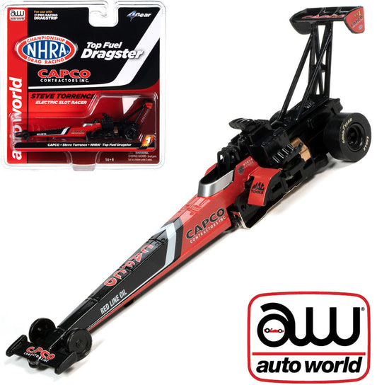 Auto World 4Gear NHRA Steve Torrence CAPCO Top Fuel Dragster HO Scale Slot Car SC370 R27 - PowerHobby