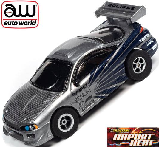 Auto World Mitsubishi Eclipse Xtraction Import Heat for AFX HO Scale Slot Car SC378 - PowerHobby