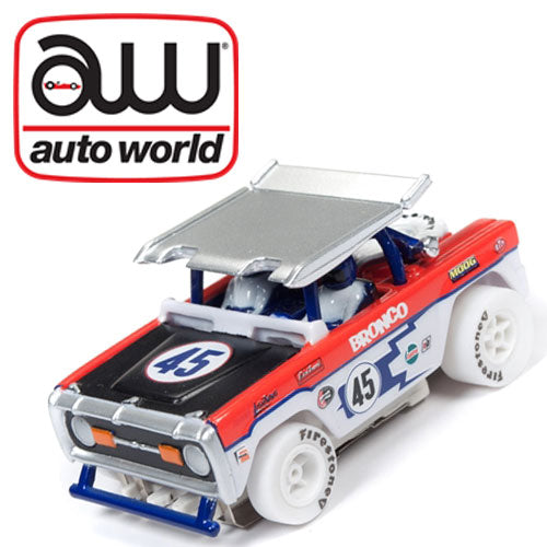 Auto World iWheels Ford Baja Bronco White Xtraction R22 AFX Ho slot Car - PowerHobby