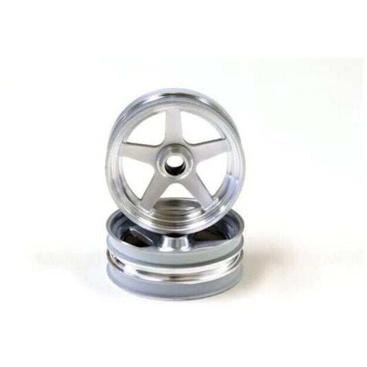 Kyosho KYO-SCH003SCB Front Wheel Satin Chrome Beetle 2014 2 pieces - PowerHobby