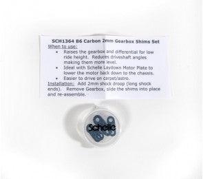 Schelle SCH1364 Carbon 2mm Gearbox Shim Set Associated B6 - PowerHobby