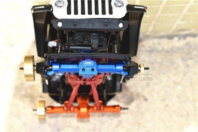 GPM ALUMINUM FRONT GEAR BOX AXIAL 1:24 SCX24 DEADBOLT / JEEP WRANGLER BLACK - PowerHobby