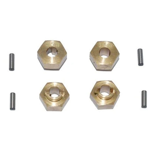 GPM SCX2410X/3.5-OC Brass Hex Adapters 3.5mm Thick SCX24 Deadbolt Jeep Wrangler - PowerHobby