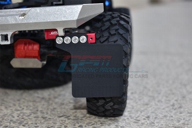 GPM MUD FLAP AXIAL 1/10 SCX10 III JEEP WRANGLER / JEEP GLADIATOR RED - PowerHobby