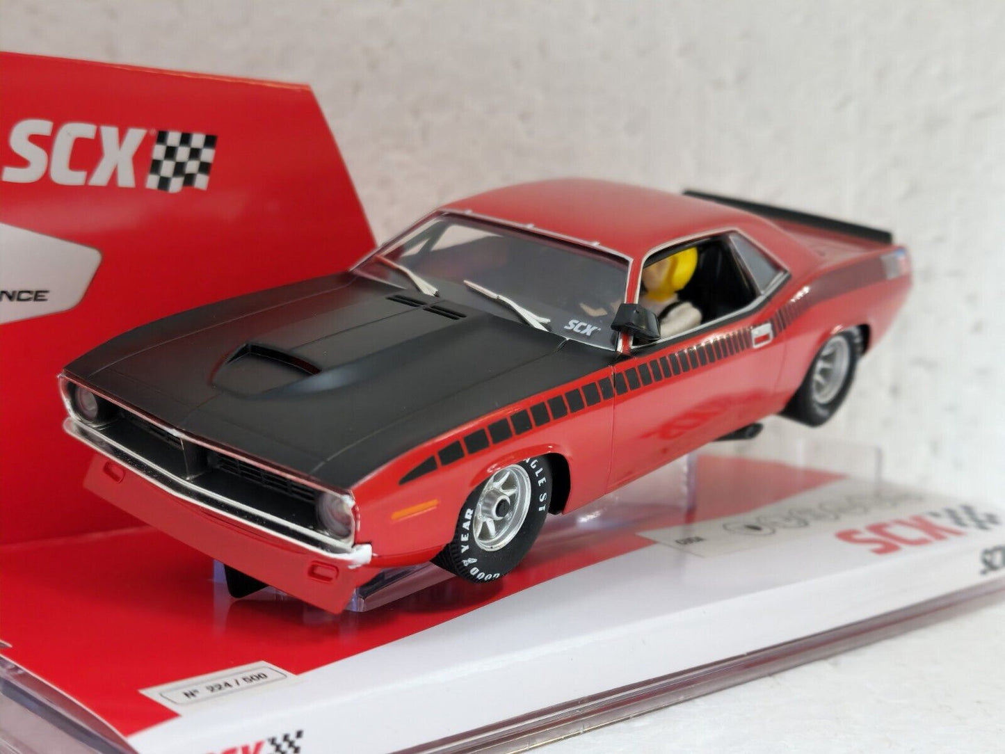 SCX Plymouth Cuda Trans Am Red 1970 Limited Edition for Scalextric Slot Car 1/32 - PowerHobby