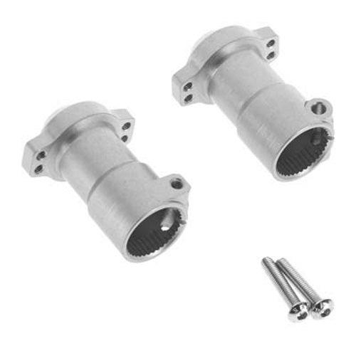 Hot Racing SCXT22LH Hard Aluminum Ar44 Straight Axle Adapters Axial SCX10 II - PowerHobby