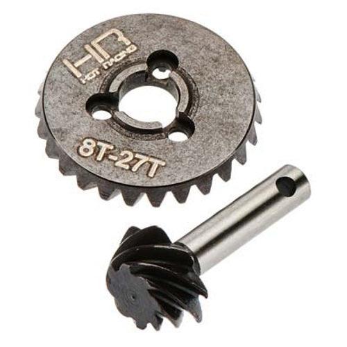 Hot Racing SCXT9278 27T/8T Heavy-Duty Steel Bevel Gear Set Axial SCX-10 II - PowerHobby