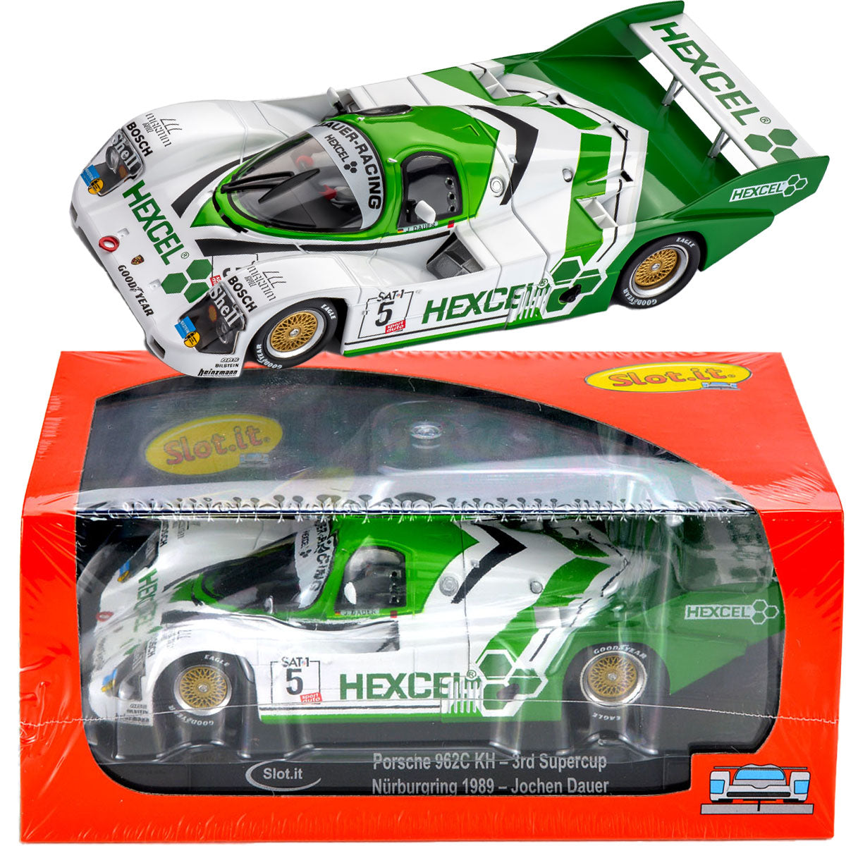 Slot.it Porsche 962C KH Supercup Nurburgring 1989 Slot Car 1/32 CA17F SICA17F - PowerHobby