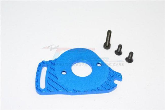 GPM ALUMINUM MOTOR HEATSINK MOUNT TRAXXAS SLASH 4X4 LOW-CG BLUE - PowerHobby