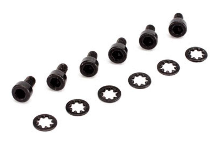 Spektrum SPMA4043 Socket Head Metal Gear Servo Screws & Washers (6) - PowerHobby