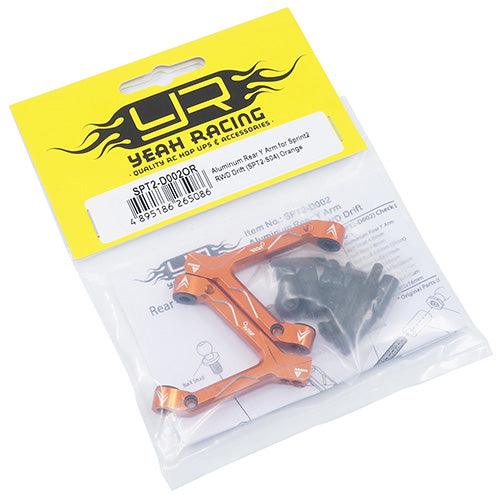 Yeah Racing SPT2-D002OR Aluminum Rear Y Arm Orange Sprint 2 RWD Drift SPT2-S04 - PowerHobby