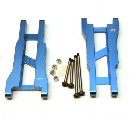 STRC Aluminum Heavy Duty Rear Suspension Arms Traxxas Slash 2wd Blue - PowerHobby